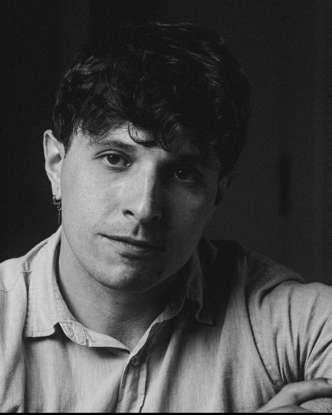 Black-and-white portrait of Maikon Winter